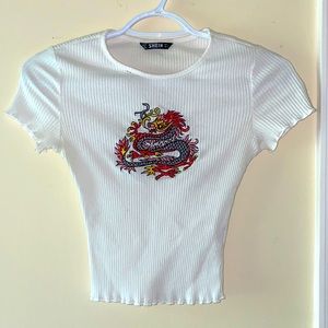 Dragon white tee